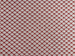 Patchworkstoff  auf weißem Grund in rot-rosa - Handarbeit kaufen