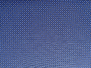 Dekostoff kleinem Muster in Blautönen - Handarbeit kaufen