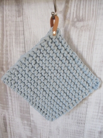 Untersetzer - Topflappen - Hygge - Mug Rug - Jerseygarn - hellblau - handgemachte Geschenke 7679.190322.071901_img_2210