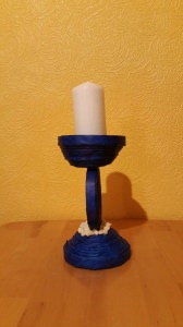 Exclusiver Kerzenhalter in Blau