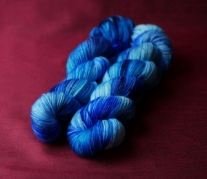 Sockenwolle HighTwist 4-fach, Blautöne 
