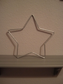Stern aus Metall - Metallstern - Weihnachtsstern - Ø 30 cm - verzinkt