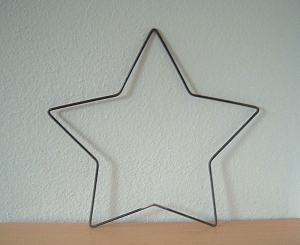 Stern aus Metall - Metallstern - Weihnachtsstern - Ø 50 cm - rostig oder verzinkt