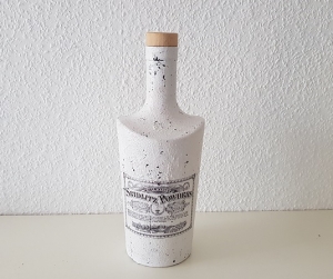 Handgefertigte, upcycling Deko Flaschen in Shabby chic Vintage Stil