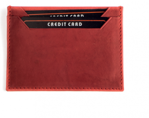 rote Kreditkartehalter