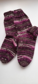 Besonders dicke gestrickte Socken für besonders kalte Wintertage, Gr. 44/45