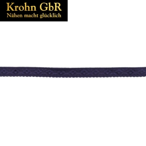 4 Meter Elastisches Schrägband Jacquard 12mm violett (0,94 EUR/m) - Faltenband, Kantenband, Einfassband