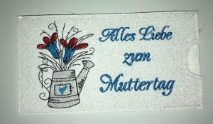 Schokihülle Schokoladenhülle/ Schokitasche/ Schokiverpackung Handarbeit Muttertag, Mama, Mutter - Handarbeit kaufen