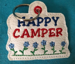 Schöne Schlüsselanhänger Camper, Happy Camper - Handarbeit kaufen