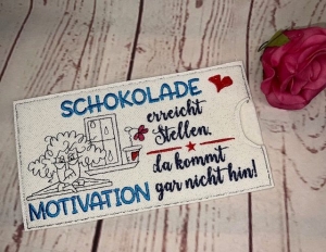 Schokihülle Schokoladenhülle/ Schokitasche/ Schokiverpackung Handarbeit Liebe, Geschenk, Motivation - Handarbeit kaufen