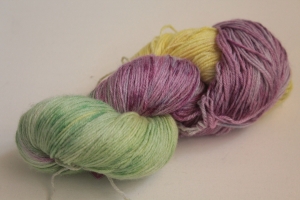 Handgefärbte Wolle Merino-Bambus-Seide Nr. 139 für Socken und mehr von Farbenspielerei