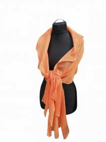 Leinenschal orange Bio-Leinen Damenschal Reines Leinen Frühlingskleidung Leinenschal Schal lin skjerf     - Handarbeit kaufen