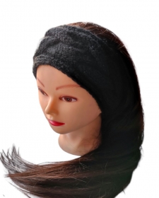 Das warme Stirnband ist flexibel und besteht aus einer Mischung aus Acryl und Wollmaterial. - Handarbeit kaufen