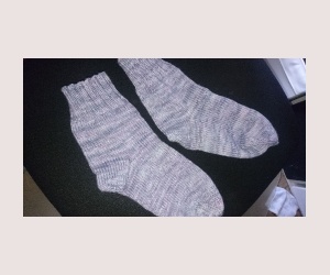 Meine neuen Socken mit der Wolle von Nakina