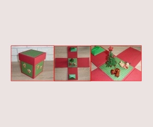 Weihnachtsgeschenkverpackung mit Überraschungseffekt