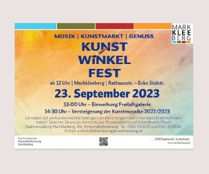 Kinderbasteln zum 5. Kunstwinkelfest in Markkleeberg bei Leipzig 
