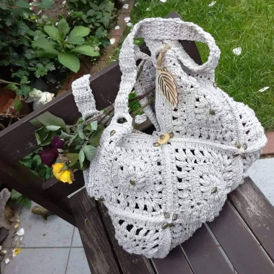 Unikate Taschen mit Granny Muster